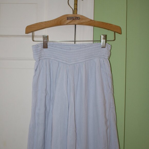 Abercrombie & Fitch Women's Pull-On Wide Leg Pants in Light Blue - Picture 5 of 5